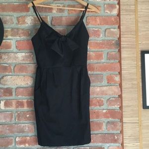 Honey Punch little black dress bow front